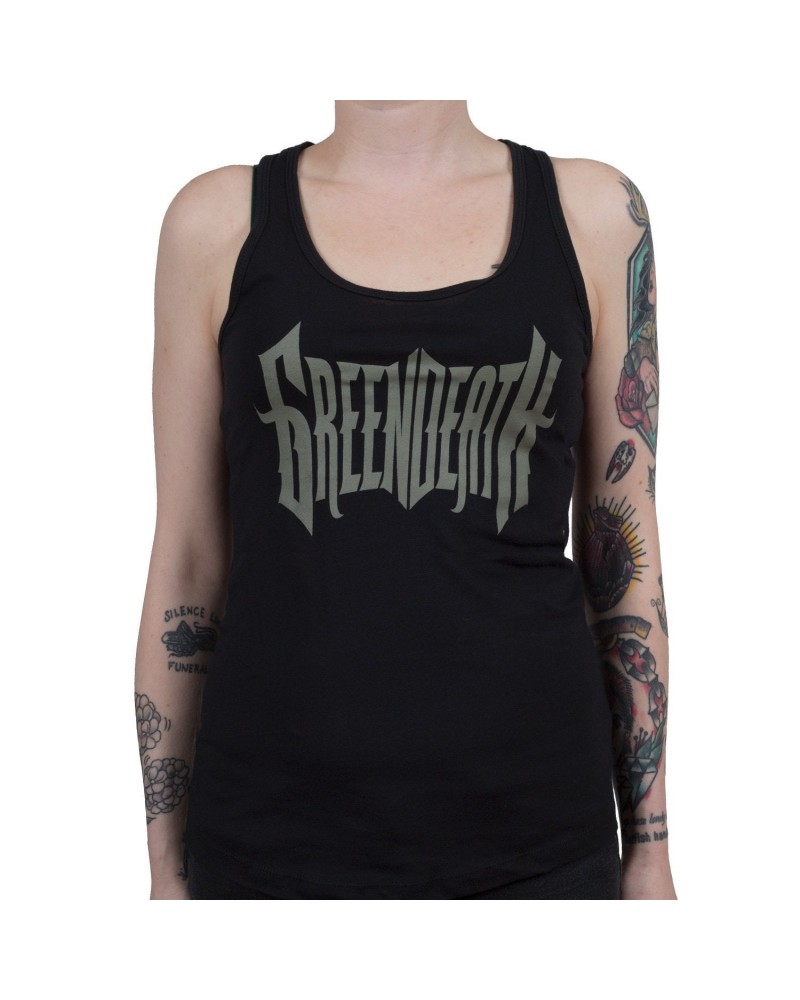 Green Death "Logo" Girls Tank Top $8.55 Shirts