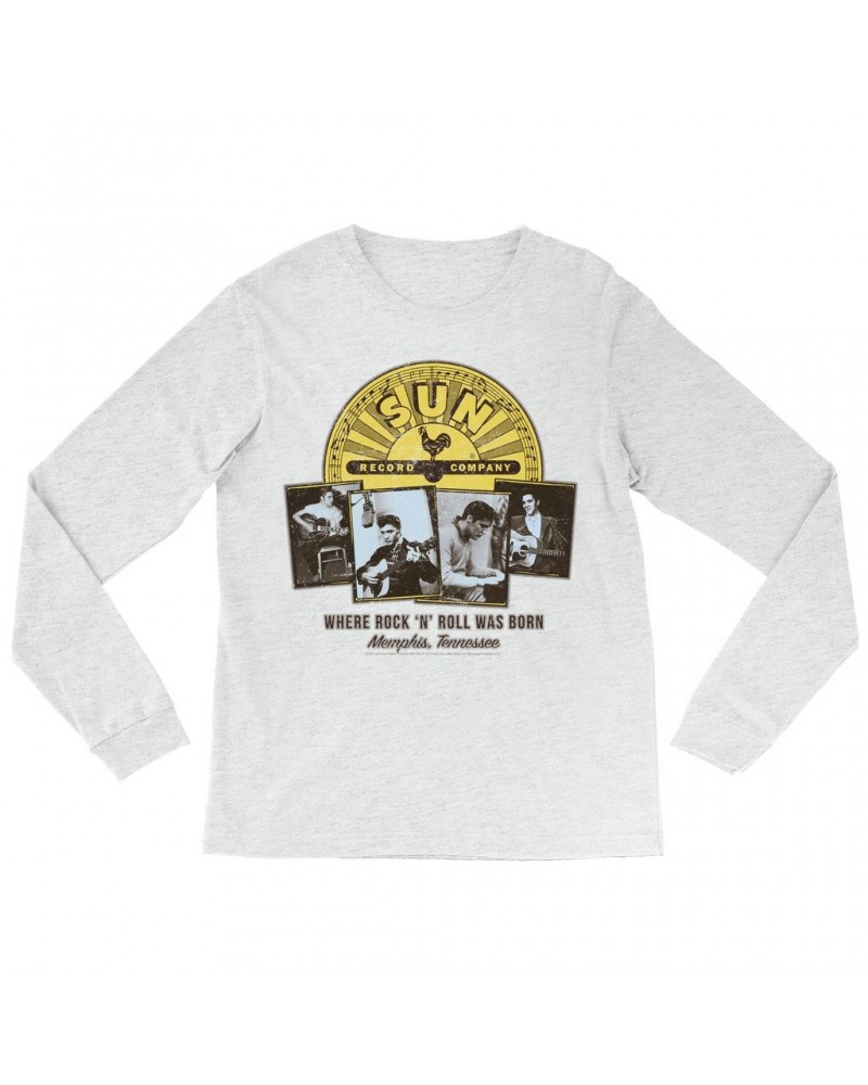 Elvis Presley Long Sleeve Shirt | In Studio Photo Collage Shirt $10.18 Shirts