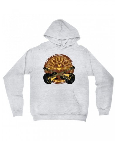 Sun Records Hoodie | Crossed Guitars Logo Hoodie $11.99 Sweatshirts