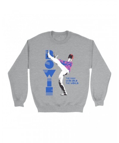 David Bowie Sweatshirt | The Man Who Sold The World Pastel Design Sweatshirt $11.53 Sweatshirts