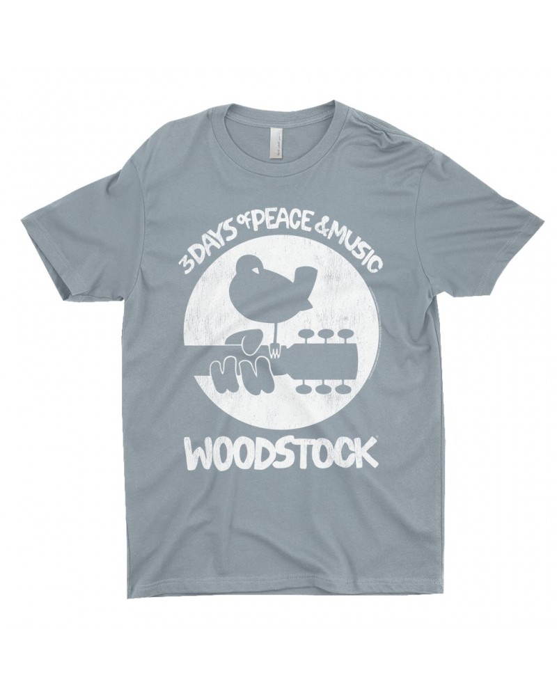 Woodstock T-Shirt | Bird And Guitar All In White Shirt $12.48 Shirts