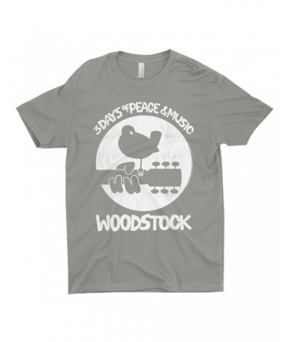 Woodstock T-Shirt | Bird And Guitar All In White Shirt $12.48 Shirts