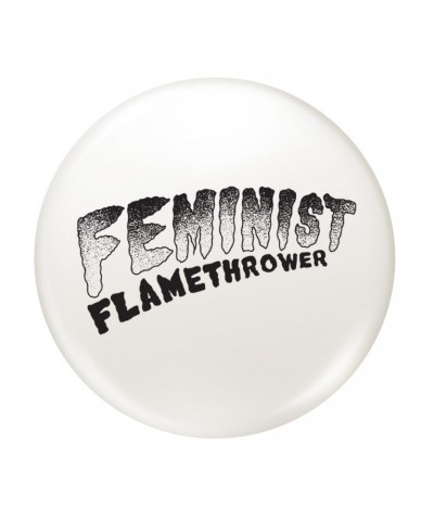 The Drowns Feminist Flamethrower - Black & White - 1" Button $3.97 Accessories