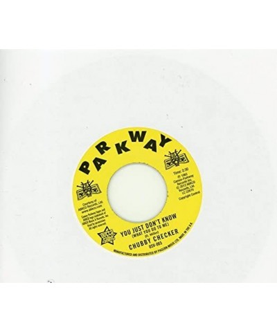 Chubby Checker YOU JUST DON'T KNOW (WHAT YOU DO TO ME)/(AT THE) D Vinyl Record $5.92 Vinyl