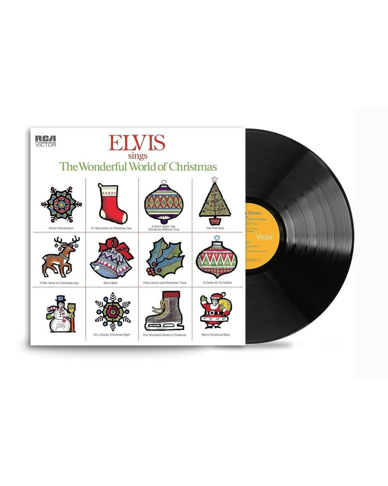 Elvis Presley Sings The Wonderful World Of Christmas Vinyl Record $8.40 Vinyl