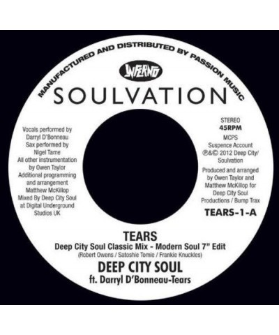 Tears DEEP CITY SOUL Vinyl Record $4.24 Vinyl