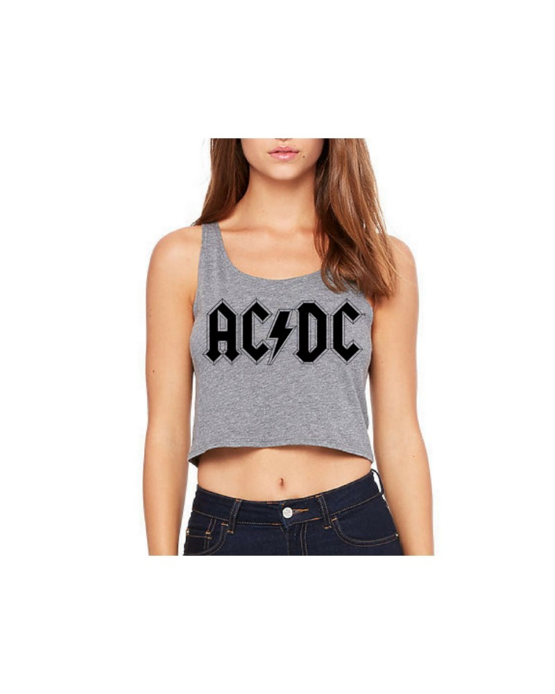 AC/DC Diamond Logo Sleeveless Crop Top $14.40 Shirts