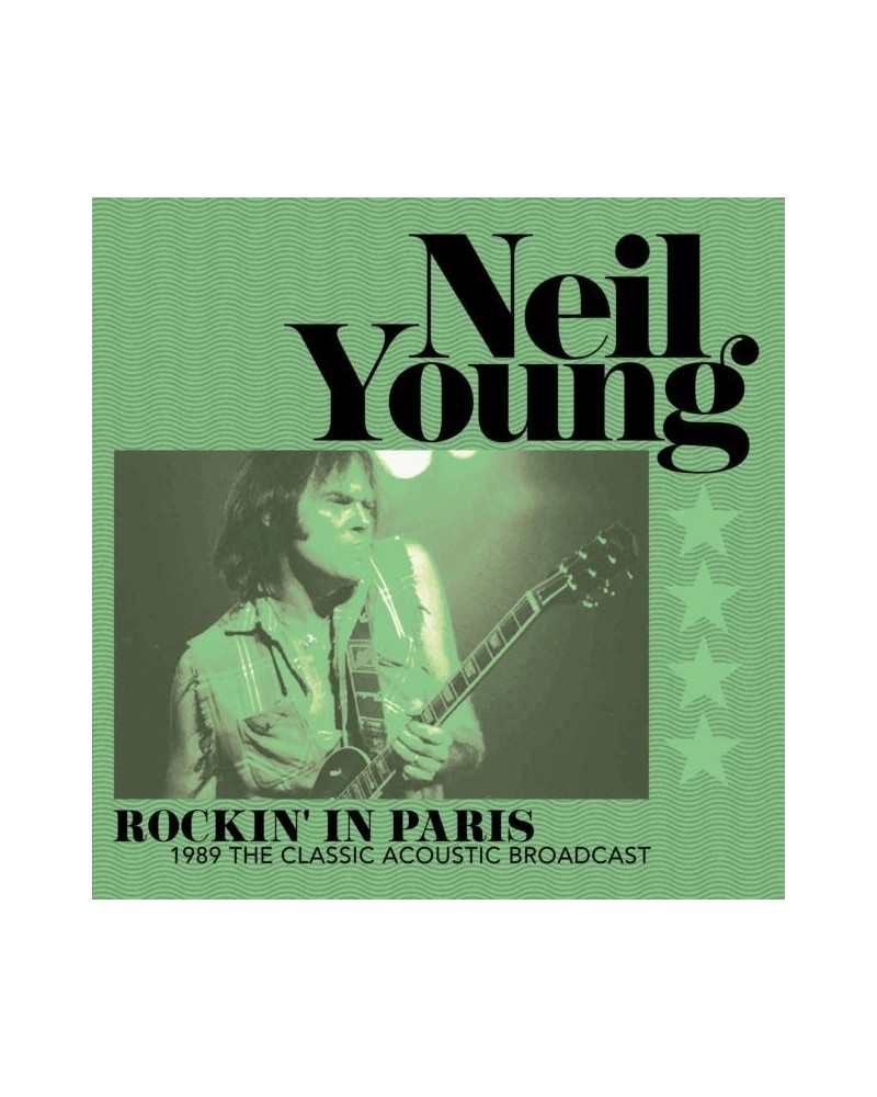 Neil Young LP - Rockin' In Paris - 1989 The Classic Acoustic Broadcast (Green Vinyl) $17.56 Vinyl