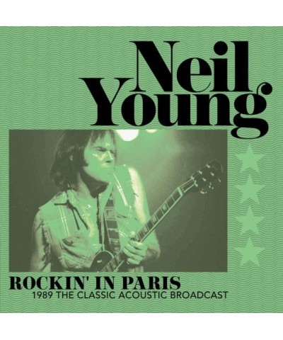 Neil Young LP - Rockin' In Paris - 1989 The Classic Acoustic Broadcast (Green Vinyl) $17.56 Vinyl