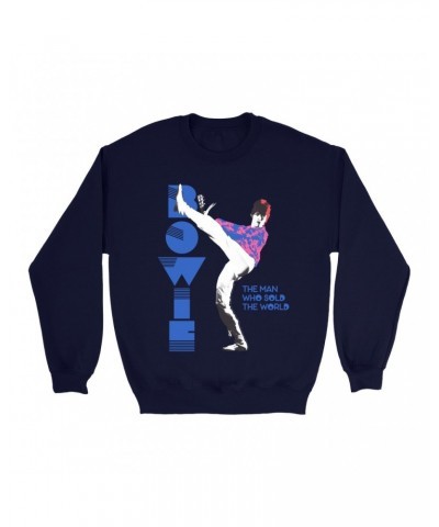 David Bowie Sweatshirt | The Man Who Sold The World Pastel Design Sweatshirt $11.53 Sweatshirts