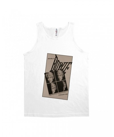 David Bowie Unisex Tank Top | Serious Moonlight 1983 Concert Tour Poster Shirt $8.98 Shirts