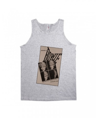 David Bowie Unisex Tank Top | Serious Moonlight 1983 Concert Tour Poster Shirt $8.98 Shirts