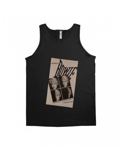 David Bowie Unisex Tank Top | Serious Moonlight 1983 Concert Tour Poster Shirt $8.98 Shirts