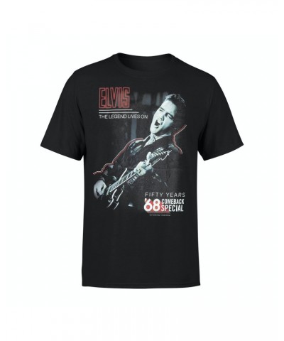 Elvis Presley Comeback '68 Special 50th Anniversary Black T-shirt $6.78 Shirts