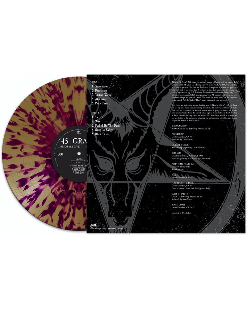 45 Grave DEVIL'S POSSESSIONS - DEMOS & LIVE 1980-1983 (PURPLE VINYL) Vinyl Record $11.70 Vinyl