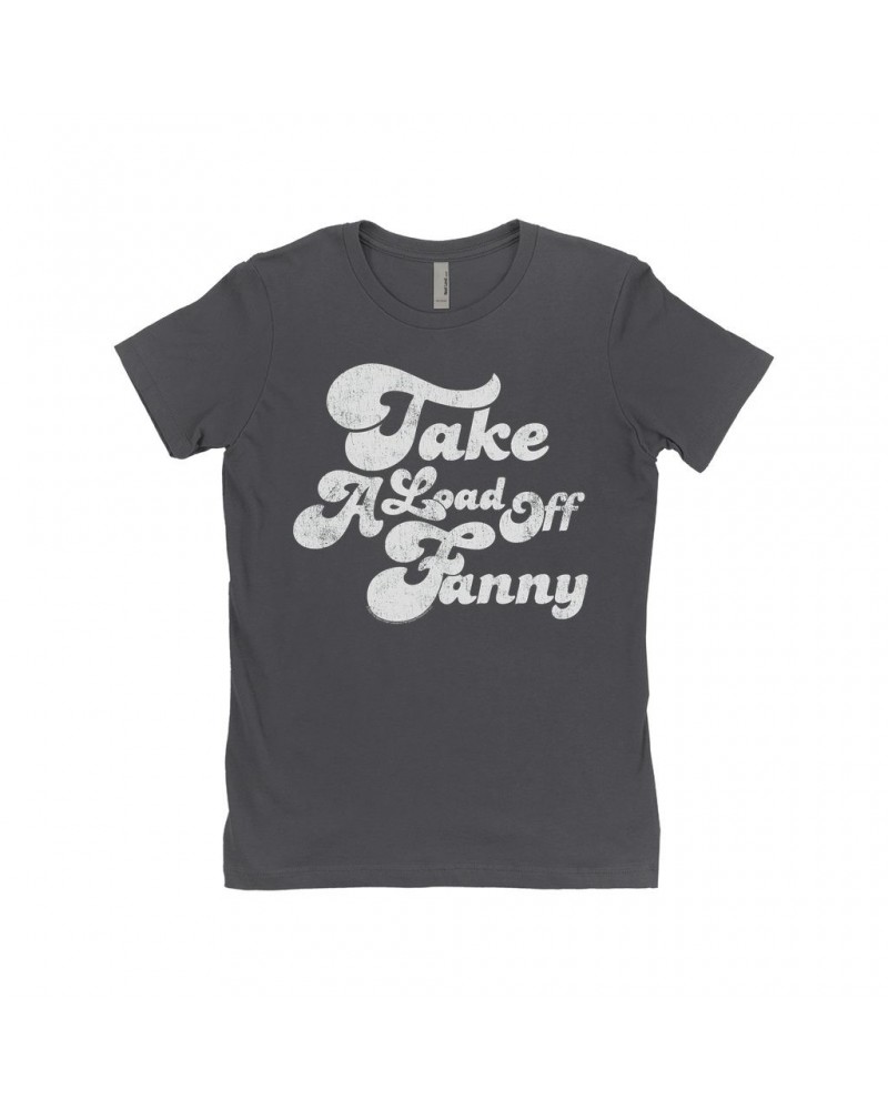 The Band Ladies' Boyfriend T-Shirt | Take A Load Off Fanny Distressed Shirt $8.73 Shirts