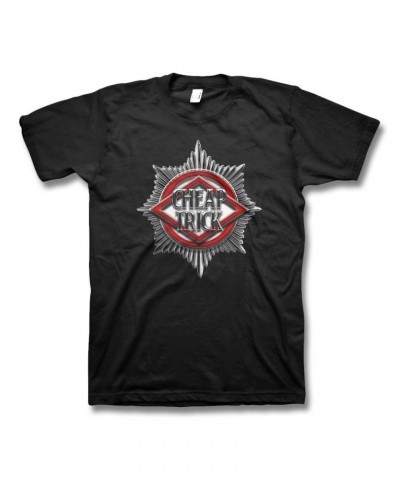 Cheap Trick Badge Men's T-Shirt - Black $9.00 Shirts