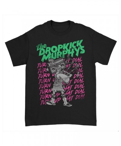 Dropkick Murphys Turn Up That Dial Skelly Piper Tee (Black) $14.69 Shirts