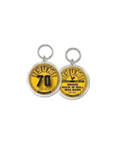 Sun Records 70th Anniversary Yellow Acrylic Keychain $1.95 Accessories