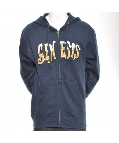 Genesis Navy Dual Tone Logo Hoodie $15.21 Sweatshirts