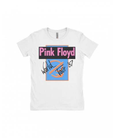 Pink Floyd Ladies' Boyfriend T-Shirt | World Tour '87 Logo Shirt $12.23 Shirts