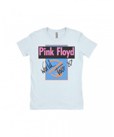 Pink Floyd Ladies' Boyfriend T-Shirt | World Tour '87 Logo Shirt $12.23 Shirts