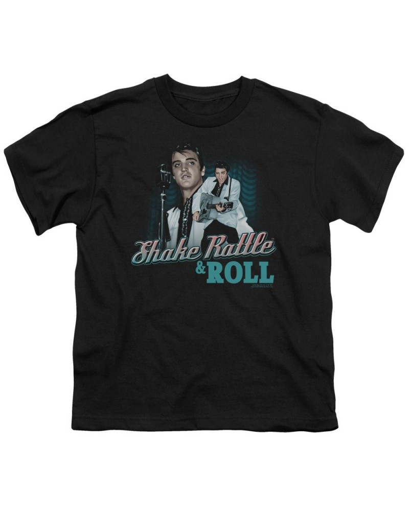 Elvis Presley Youth Tee | SHAKE RATTLE & ROLL Youth T Shirt $6.00 Kids