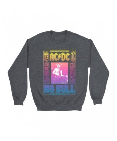 AC/DC Sweatshirt | Rainbow Ombre No Bull Cover Sweatshirt $16.78 Sweatshirts