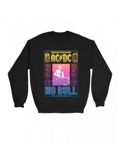 AC/DC Sweatshirt | Rainbow Ombre No Bull Cover Sweatshirt $16.78 Sweatshirts