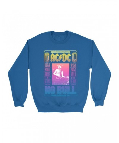 AC/DC Sweatshirt | Rainbow Ombre No Bull Cover Sweatshirt $16.78 Sweatshirts