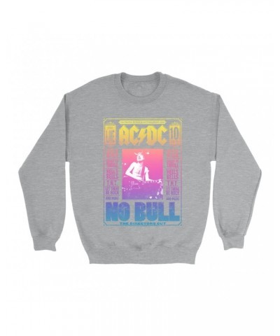 AC/DC Sweatshirt | Rainbow Ombre No Bull Cover Sweatshirt $16.78 Sweatshirts