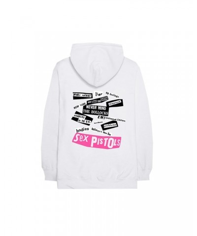 Sex Pistols NEVER MIND THE BOLLOCKS WHITE HOODIE $28.00 Sweatshirts