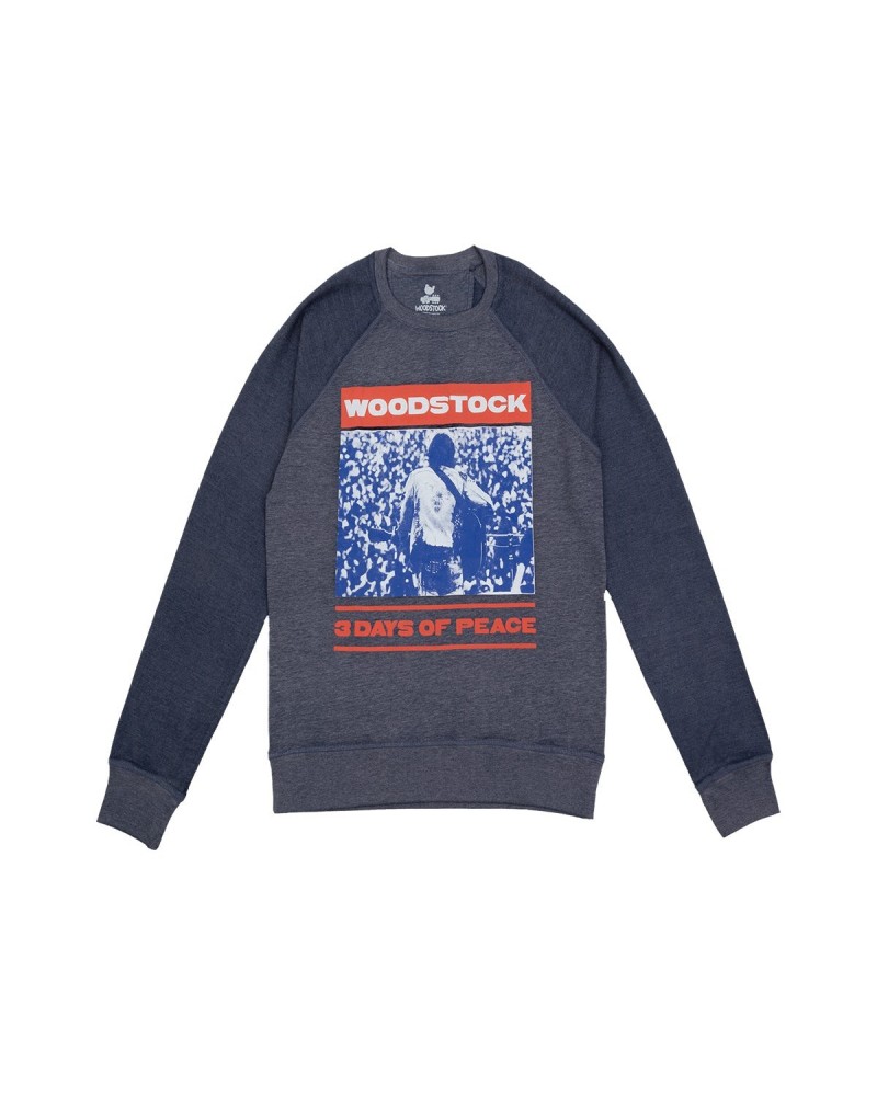 Woodstock Three Days of Peace Woodstock Sweatshirt $11.47 Sweatshirts