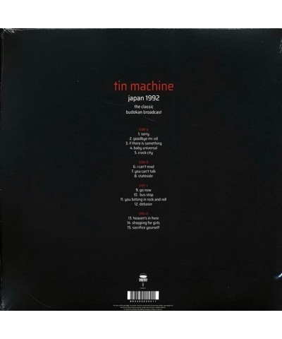 David Bowie Tin Machine LP - Japan 1992: The Classic Budokan Broadcast (2xLP) (Vinyl) $22.25 Vinyl