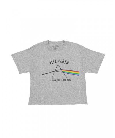 Pink Floyd Crop Top Dark Side of the Moon Grey T-shirt $2.20 Shirts