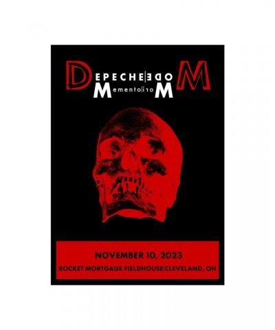 Depeche Mode Memento Mori Tour 2023 Cleveland Screen Print Poster Limited Edition $24.00 Decor