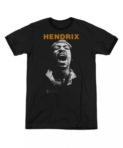 Jimi Hendrix Listen Black Ringer T-Shirt $9.60 Shirts