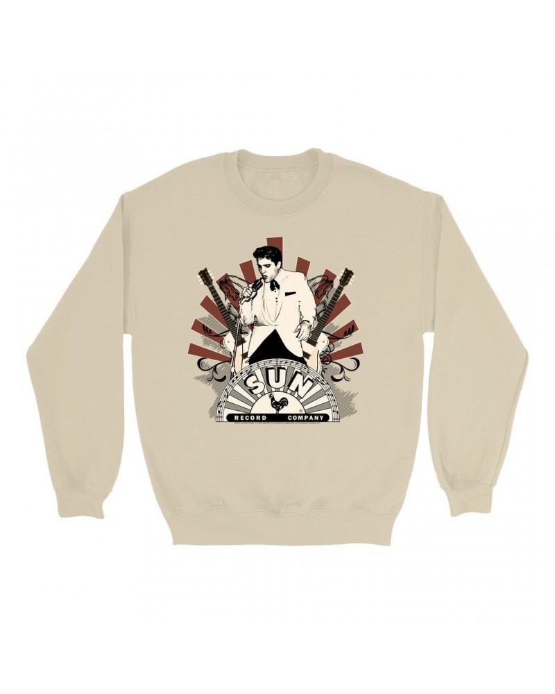 Elvis Presley Sweatshirt | Retro Performance Ellis Auditorium Sweatshirt $13.28 Sweatshirts