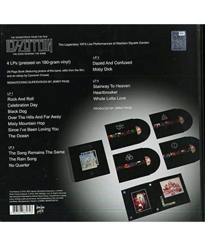 Led Zeppelin Song Remains The Same (4LP / 180g / Box Set) Vinyl Record $52.70 Vinyl