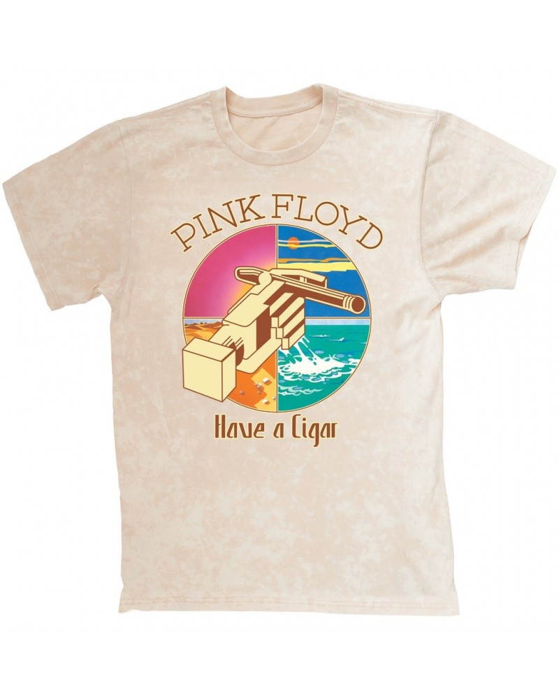 Pink Floyd T-shirt | Have A Cigar Singles Album Design Mineral Wash Shirt $12.58 Shirts