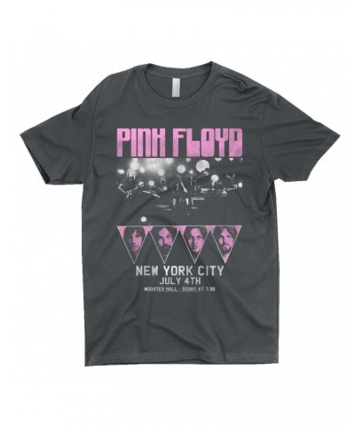 Pink Floyd T-Shirt | New York City 4th Of July Concert Poster Pink Shirt $8.73 Shirts