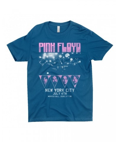 Pink Floyd T-Shirt | New York City 4th Of July Concert Poster Pink Shirt $8.73 Shirts