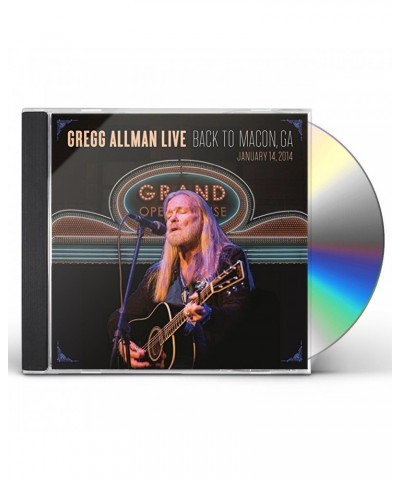 Gregg Allman LIVE: BACK TO MACON GA CD $10.77 CD