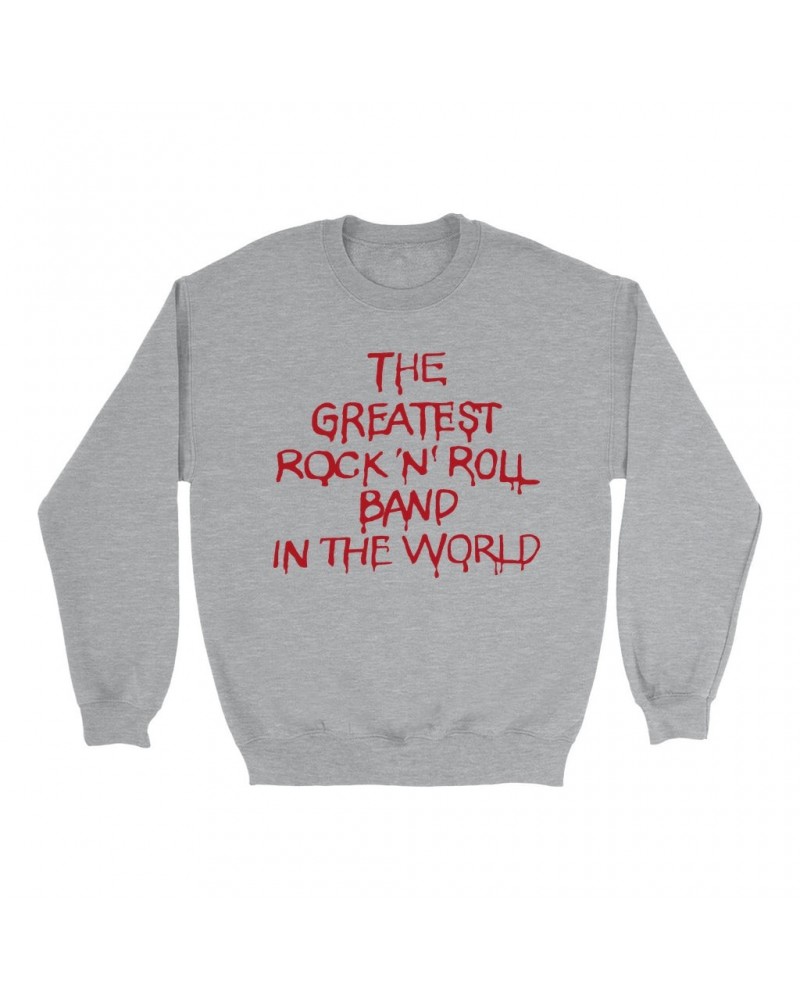 The Who Sweatshirt | The Greatest Band Worn By Keith Moon Sweatshirt $11.53 Sweatshirts