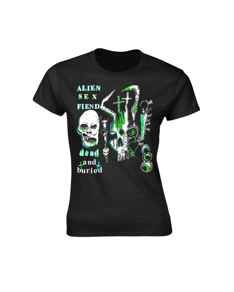 Alien Sex Fiend Women's T Shirt - Dead And Buried $11.35 Shirts