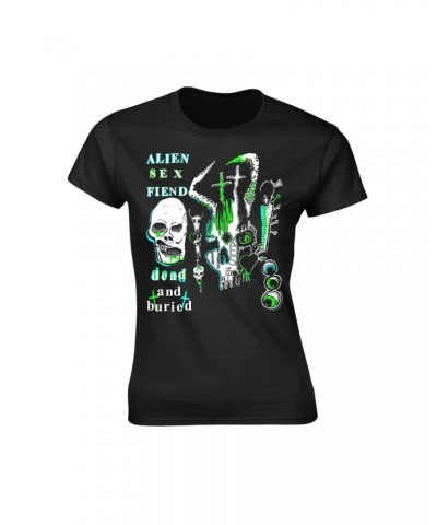 Alien Sex Fiend Women's T Shirt - Dead And Buried $11.35 Shirts