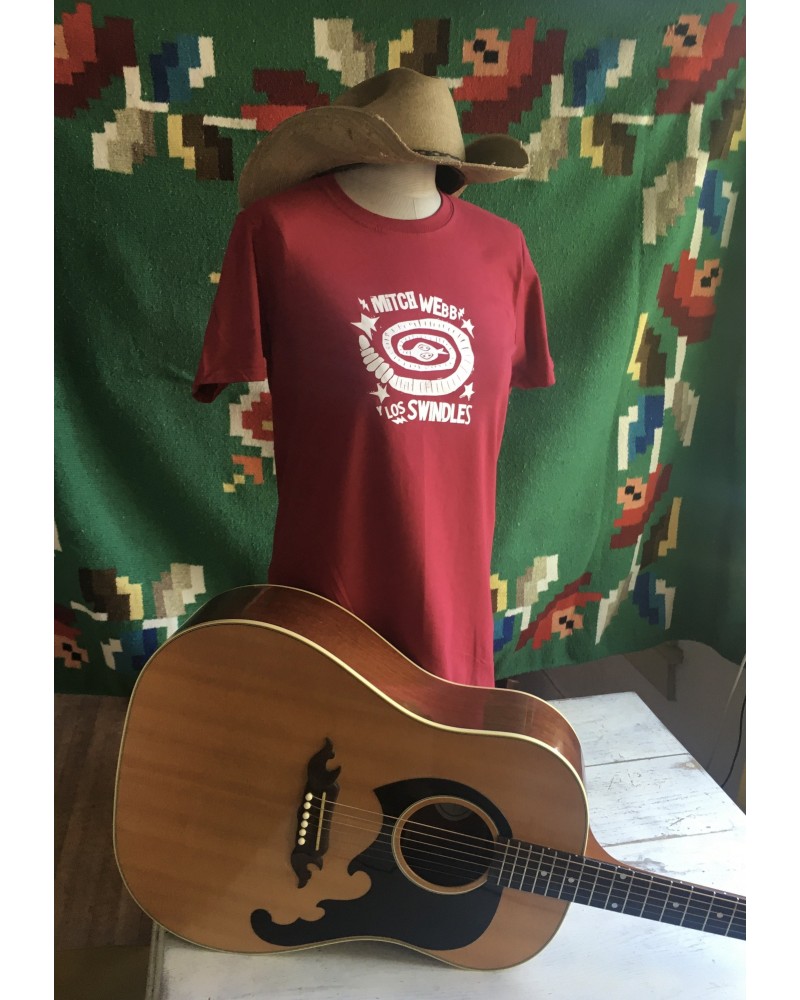 Mitch Webb and the Swindles Cardinal Red Swindle shirt with White Fantastico Snake logo! $7.40 Shirts