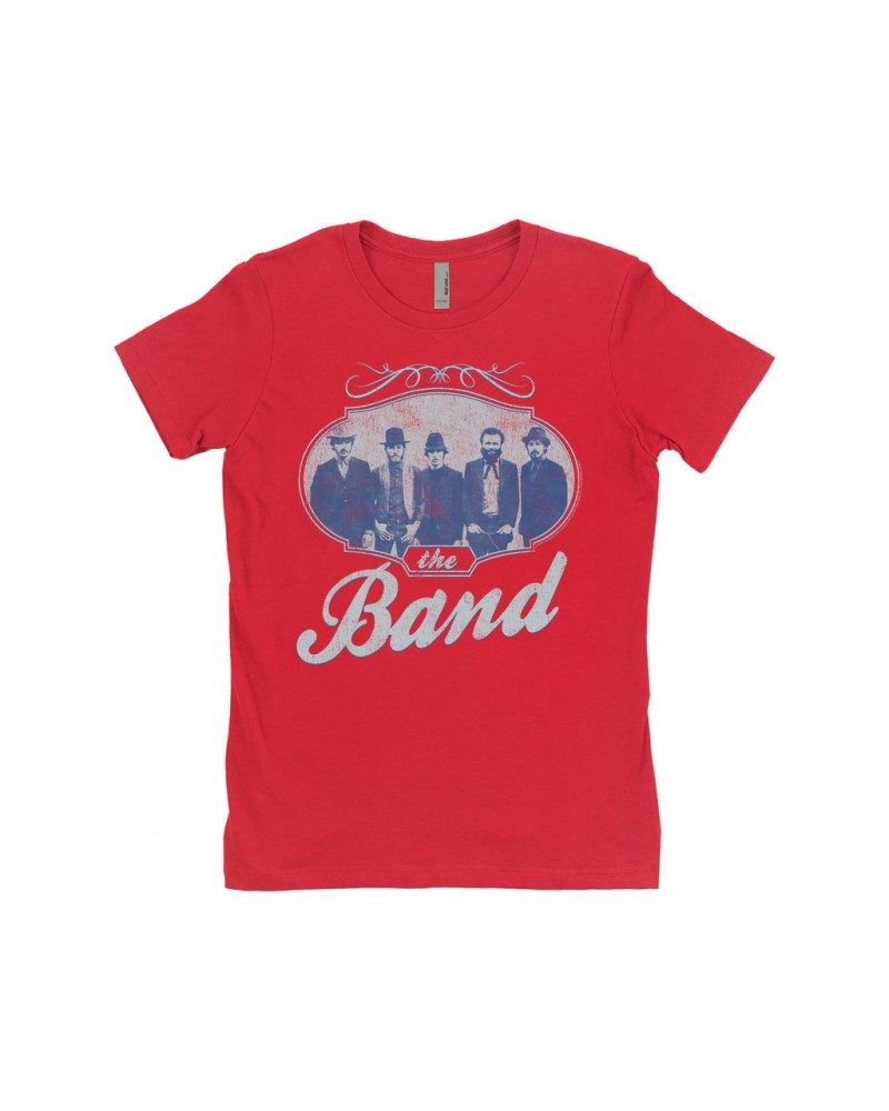 The Band Ladies' Boyfriend T-Shirt | Filigree Framed Photo Design Distressed Shirt $12.48 Shirts