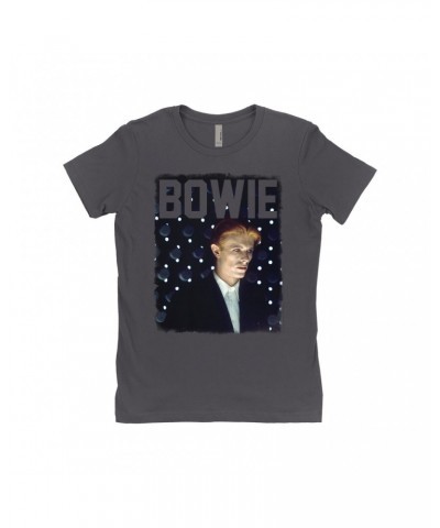 David Bowie Ladies' Boyfriend T-Shirt | The Man Who Fell To Earth Album Photo Design Shirt $10.23 Shirts