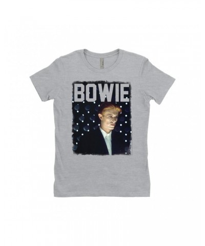 David Bowie Ladies' Boyfriend T-Shirt | The Man Who Fell To Earth Album Photo Design Shirt $10.23 Shirts